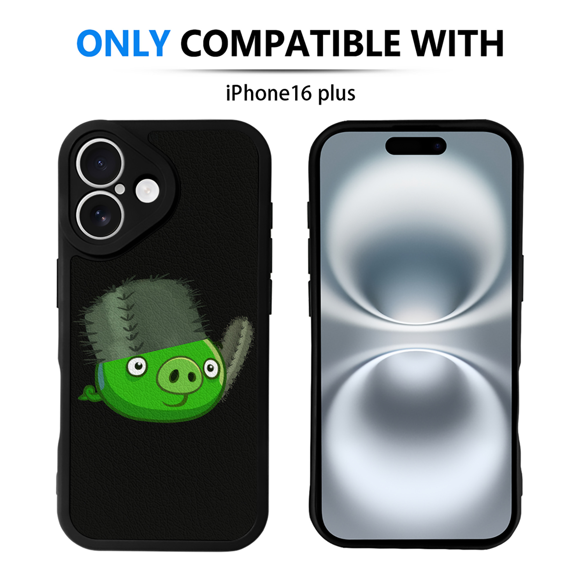 （画像用） Angry Birds アングリーバード 【iPhone 16シリーズ対応】シリコンスマホケース（レザー調） 材質：シリコン